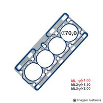 Junta Cabeçote Aço Inox 1.00mm Renault Clio Kangoo Logan Twingo Peugeot 206 D4D D4F 1.0 16V 00/... Hi-Flex