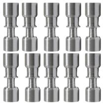 Junta Conexão Uniao Lokring 1/4 X 1/4 Aluminio Kit Com 10Pç