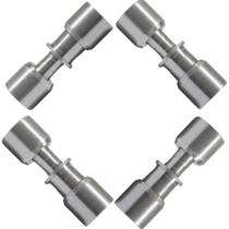 Junta Conexão Uniao Lokring 5/16 X 5/16 Aluminio Kit Com 4 Pç