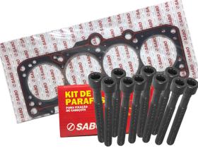 Junta de cabeçote motor ap 1.6 1.8 sabó + 10 parafusos Junta de cabeçote motor ap 1.6 1.8 sabó + 10 parafusos