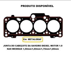 Junta de cabeçote sob medida para Saveiro Diesel motor 1.9 em Metalgraf