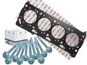 Junta do Cabeçote Chapa de Aço SABÓ Gol Fox Voyage 1.0 8v + 10 Parafusos do Cabeçote ORIGINAL VOLKS