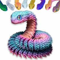 Junta flexível articulada de cobra impressa em 3D de brinquedo, resina de 60 cm