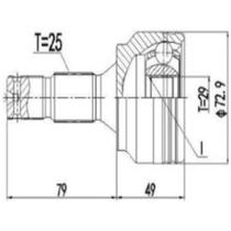 Junta homocinética Citroen C4 Cactus 2018 a 2024 DEVIGILI Junta homocinética Citroen C4 Cactus 2018 a 2024 DEVIGILI