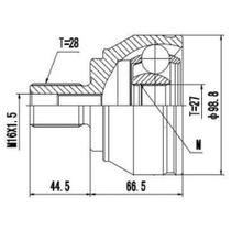 Junta homocinética Dianteiro Volkswagen Amarok 2011 a 2023