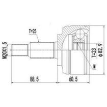 Junta homocinética Renault Duster 2015 a 2024 DEVIGILI