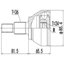 Junta homocinética Volkswagen Virtus 2019 a 2023 DEVIGILI
