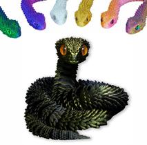 Junta móvel de animais de cobra impressa em 3D de brinquedo para escritório doméstico