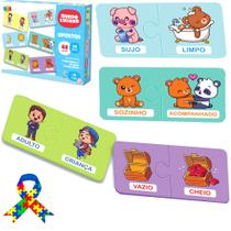 Juntar Opostos 48 Peças Jogo Brinquedo Educativo Infantil