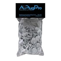 Juntas e tampas de plugue à prova de intempéries AplugPro (Qty 50) White