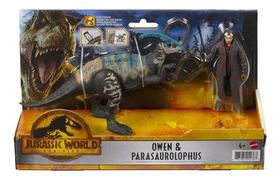 Jurassic World 3 Owen E Parasaurolophus 18cm Mattel C/nf
