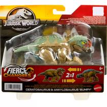 Jurassic World Changers Ceratosaurus Ankylosaurus HLP05 - Mattel