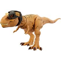 Jurassic world dinossauro t rex mordida dupla com sons