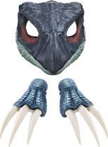 Jurassic World Dominion Therizinosaurus Dinosaur Costume Pack Com Garras e Máscara com Sons de Rugido, Presente para O Papel-Play de Dinossauro Exclusivo da Amazônia