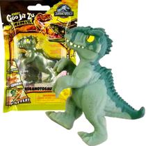 Jurassic World Mini Boneco Dinossauro Giganotosaurus - Goo Jit Zu Estica e Esmaga - Sunny