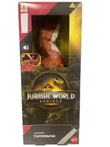 Jurassic World Rebirth - Figuras 30cm com Som - Carnotauro