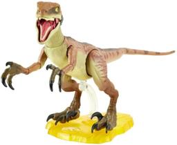 Jurassic World Velociraptor Echo 6 polegadas (15,24 cm) Figura de Ação Colecionável com Detalhes Autênticos de Filme, Juntas Móveis e Suporte de Exibição de Figuras para idades 8 e up