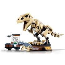 Jurassiced World T. Rex Dinosaur Fossil Exhibition Kit De Blocos De Construção Para Crianças