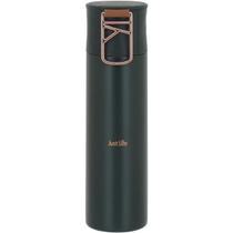 JUST LIFE GARRAFA TÉRMICA 24x6x6cm 500ml INOX VERDE PAREDE DUPLA