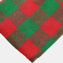 Juta sintética xadrez vermelho verde 1m x 25m jutex Natal