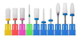 K 12 Broca Cerâmica Profissional Unha Gel Acrigel Sortido