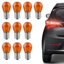 K Lâmpadas Halógenas BA15s P21W 1 Polo Trava Reta 12V 21W Âmbar Luz de Seta Ré Lanterna - Shocklight