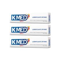 k-med gel íntimo kit 3x50g cimed - trasparente não gorduroso solúvel em água