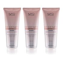 K Pro Regener Kit 3 Shampoos 240ml Reconstrucao e Fortalecimento Capilar