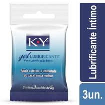 K-Y Gel Lubrificante 3 unidades 5g