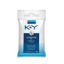 K-Y Gel Lubrificante Sachê 3 Unidades de 5g cada K-Y Gel Lubrificante Sachê 3 Unidades de 5g cada