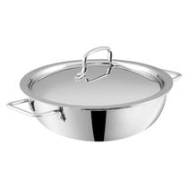 Kadai Vinod Platinum Triply de Aço Inoxidável 32 cm para Indução