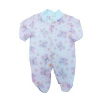 Kadic Macacao Plush Longo Borboletas Rosa