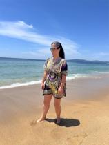 Kaftan indiana Vestido curto indiano Túnica indiana Bata indiana