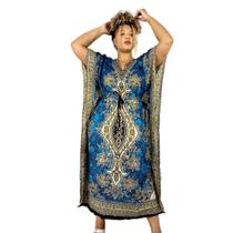 Kaftan Longa Indiana Estampada