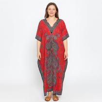 Kaftan Longa Indiana Estampada