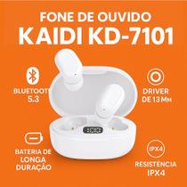 Kaidi Fone De Ouvido Bluetooth 5.3 Sem fio Tws Todos Celular Kd 7101 Kaidi