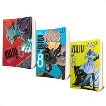 Kaiju N. 8 Mangá Volume 1 Ao 3 - KIT Panini Capa Comum português BR Kaiju N. 8 Mangá Volume 1 Ao 3 - KIT Panini Capa Comum português BR