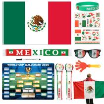 Kaitiaki Kit de Apoio para Torcida México Copa do Mundo 2026 11 Peças Kaitiaki Kit de Apoio para Torcida México Copa do Mundo 2026 11 Peças