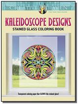 Kaleidoscope Designs Stained Glass Coloring Book -