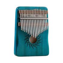 Kalimba 17/21 Teclas Hluru - Piano de Polegar em Madeira de Bordo Sólido