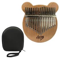 Kalimba 17 Notas Seven Ursinho SKL-207 N C/ Bag - Seven Guitars