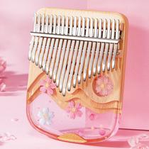 Kalimba de Polegar Fiunkes 21 Teclas Cristal Tom C Kalimba de Polegar Fiunkes 21 Teclas Cristal Tom C