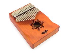 Kalimba profissional 17 notas madeira mogno Mbira