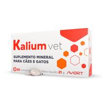 Kalium Vet 21g Suplemento P/Cães e Gatos 30 Comprimidos