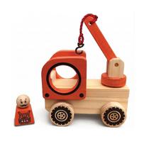 Kaminhão Guindaste, da K-Eco - Caminhão de Madeira, brinquedo, carrinho grande com guincho - Cód. K309 Kaminhão Guindaste, da K-Eco - Caminhão de Madeira, brinquedo, carrinho grande com guincho - Cód. K309