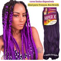 Kanekalon Jumbo Jumbão Ideal Pra Tranças Box Braids 400G + 10 Aneis