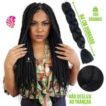 Kanekalon Jumbo/Jumbinho Box Braids Ultra Varias Cores 165 Gr - Nao Desliza Ao Trançar -