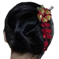 Kanzashi - Hashi Palito Para Cabelo - Modelo Sakura