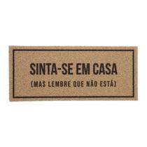 Kapazi capacho vinil long 30cm x 70cm sinta-se em casa