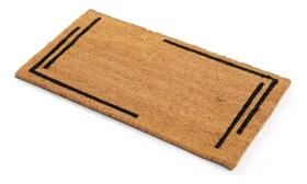 Kapazi Tapete Capacho Porta De Entrada Fibra De Coco 60 X 33 Cm Bege